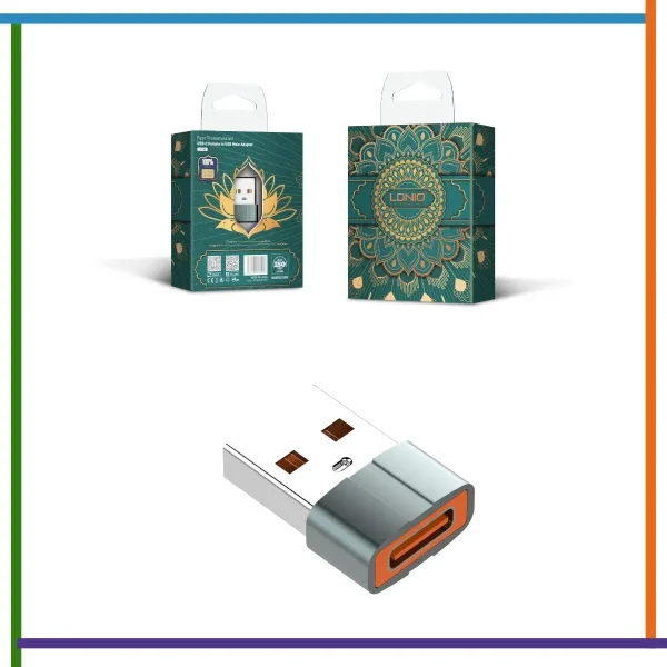 adaptador ldnio usb a tipo c accecom