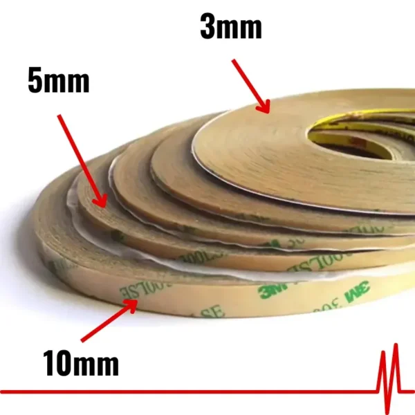 Cinta Doble Adhesivo Transparente 3M de 10mm (1cm) - Imagen 2