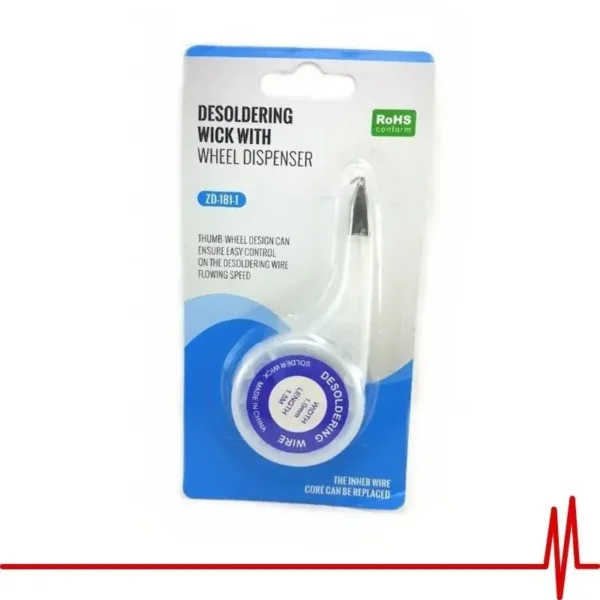 Malla para Desoldar con Dispensador ZD-181-1 - Imagen 2